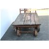 Image 3 : ** Antique Railway Cargo Transport Cart - 25 x 43 - Some Damage