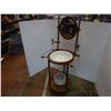 Image 1 : *Mahogany 1930's Barley Twist Wash Stand W/Mirror, Candlestick, Basin and Commode 545" High