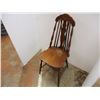 Image 3 : *Vintage Wooden Brace Back Chair - 38" High