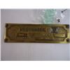 Image 2 : Brass Industrial Manufacturers Plaque-Centurion V