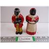 Image 1 : Black Americana Salt/Peppers Uncle Moses and Aunt Jemima