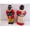 Image 2 : Black Americana Salt/Peppers Uncle Moses and Aunt Jemima