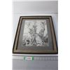 Image 1 : Framed Ernest Linder Print 20'' x 17.5''