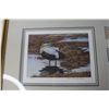 Image 2 : Signed Duck Print, Stamps, and 1992 Wildlife Habitat Medallion 21'' x 17''