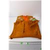 Image 1 : *Beaded Cree Moose Hide Vest - Small