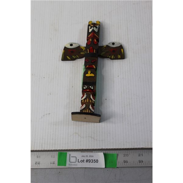 Indigenous Totem Pole - 8" Tall