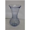 Image 1 : Unique Blue Glass Ribbed Vase -12" Tall