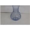 Image 3 : Unique Blue Glass Ribbed Vase -12" Tall