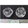 Image 1 : (2) Kosta Beda Crystal Ice Candle Holder