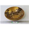 Image 1 : Vintage Signed Gold Panning Pan - Klondike Scene