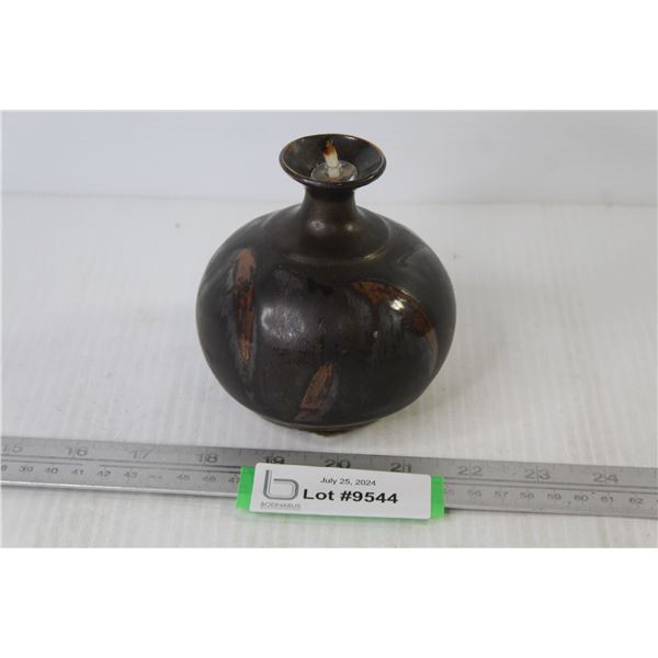 Studio Pottery Oil Lamp
