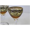 Image 3 : (5) Hand Blown Twist Stem Liquor Glasses