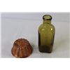 Image 5 : "The Maltine" Honey Amber Victorian Era Bottle - Metal Sun Mould