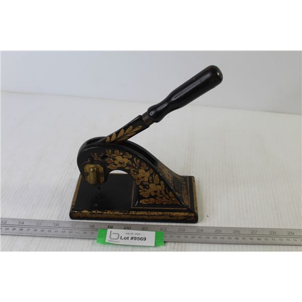 Early English Gilt Decorated Embosser "Jordan & Sons London"