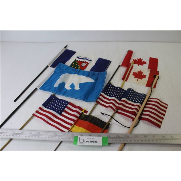 Assortment of Small Flags