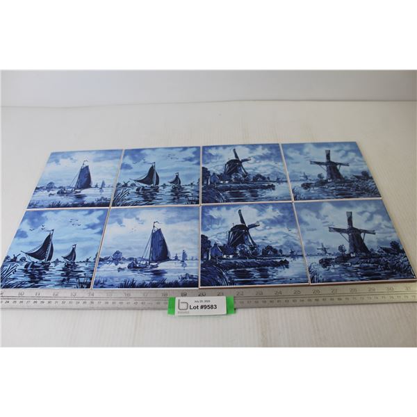 (8) Delft Ceramic Tiles