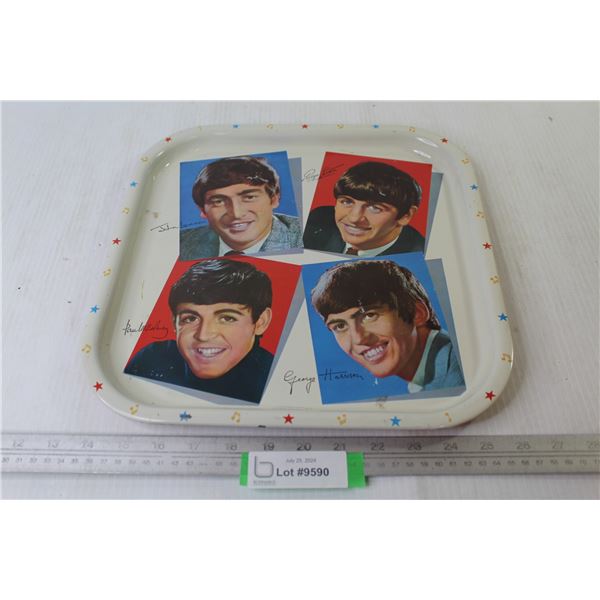 Vintage Beatles Metal Serving Tray