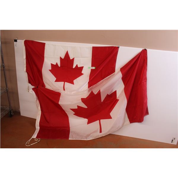 (2) Canadian Flags (52" x 26" - 72" x 35")