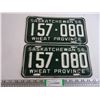 Image 1 : Pair of 1956 Saskatchewan License Plates