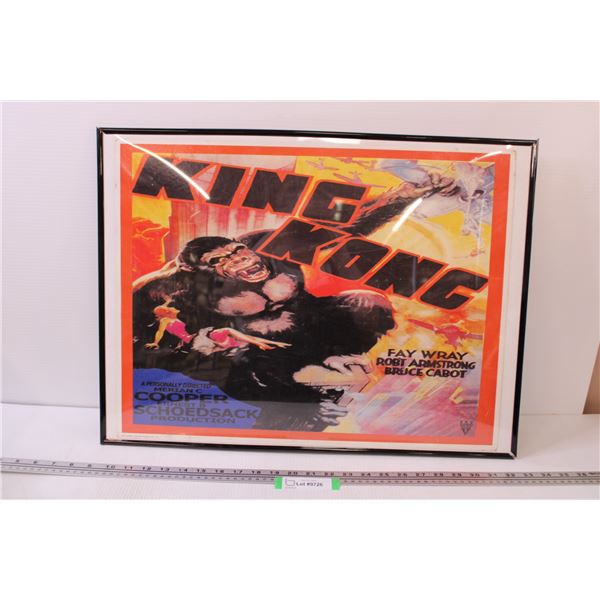 Framed King Kong Poster - 24 x 18