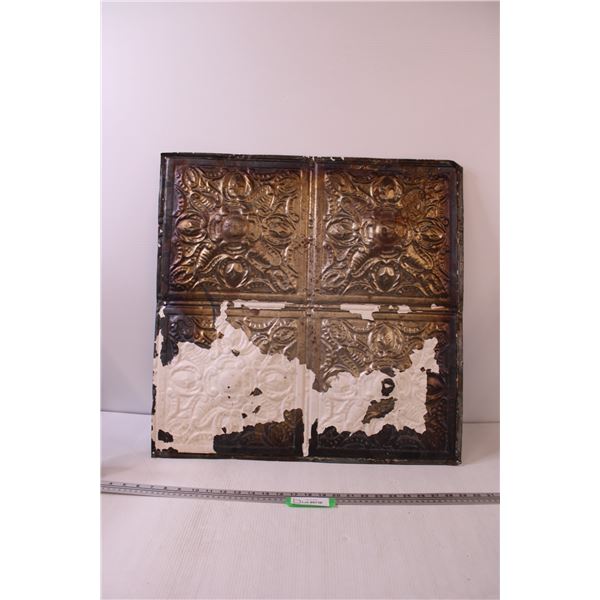 Vintage Tine Ceiling Tile - 24.5 x 24.5