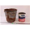 Image 1 : Imperial Oil Pail (rusted) and Ford Hydraulic Fluid Can