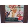 Image 3 : Wood Framed Coca Cola Advertisement - 15 x 19