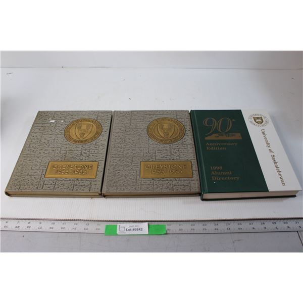 (3) U of S Year Books 1955, 1956, and 1998