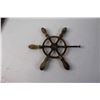 Image 2 : Antique 12'' Boat Wheel - Missing 1Handle Cover