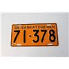 Image 2 : 1939 Saskatchewan License Plate