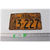 Image 1 : 1929 Saskatchewan License Plate