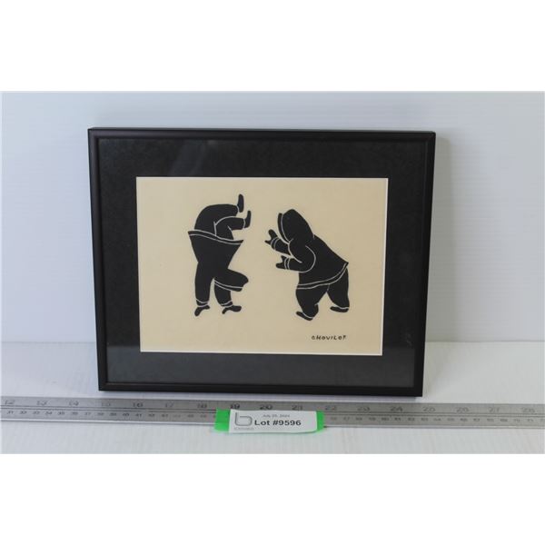 Mona Ohovilok (Ohoveluk) Inuit Stone Cut Print