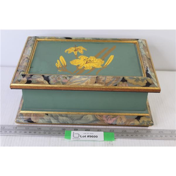 Vintage Hand Decorated Jewelry Box
