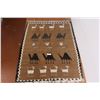 Image 1 : Vintage Hand Woven Kilim Carpet - (Middle East - 40" x 48")