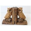 Image 4 : (2) Pottery Owl Bookends