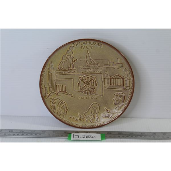 Frankoma Oklahoma Commemorative Plate