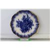 Image 1 : 1880's Flow Blue Plate (cracking)