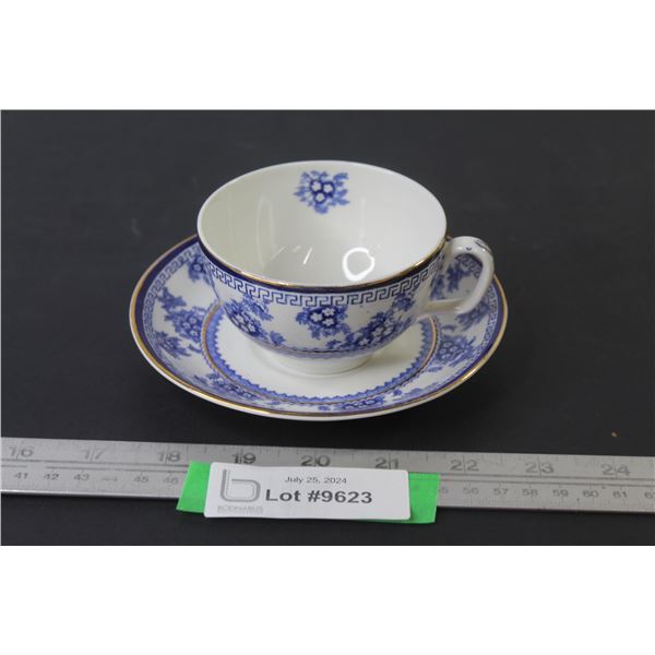Torbrex Flow Blue Cup and Saucer