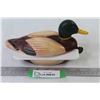 Image 1 : Hand Crafted Duck Soap Dish w/Bar of Soap