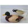 Image 3 : Hand Crafted Duck Soap Dish w/Bar of Soap
