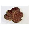 Image 4 : Carlton Ware - Leaf Dish - Candle Holder - Rouge Royale