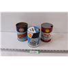 Image 1 : (3) Motor Oil Tins - Shell & Gulf