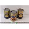 Image 1 : (3) Havoline Texaco Motor Oil Tins