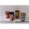 Image 1 : (4) Motor Oil Tins: Shell, Co-op, Quaker State