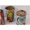 Image 2 : (4) Motor Oil Tins: Shell, Co-op, Quaker State