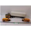 Image 1 : Tonka Semi & Trailer & (2) School Buses - As is