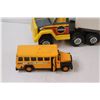 Image 3 : Tonka Semi & Trailer & (2) School Buses - As is
