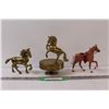 Image 1 : Musical Horse Decor & (2) Horse Figurines
