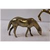 Image 3 : (2) Metal Horse Figurines - 7" & 3" Tall