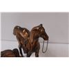 Image 5 : (3) Metal Horse Figurines - 7" & 6" & 4" Tall - Some Damage, Missing Leg